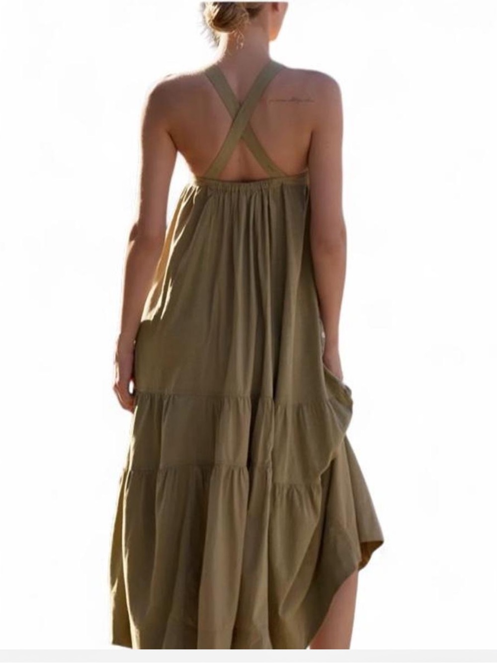 Daily Practice Top Tier Utility Sweetheart Midi Dress - Picture 9 of 9